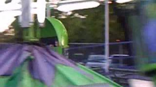 Nellie Bly Amusement Park Tilt A Whirl Ride In Coney Island Brooklyn New York [upl. by Zuckerman]