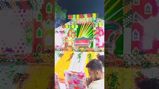 Tere ghar aungi  wedding stage decoration  viral stage jaymal decoration [upl. by Nazarius442]