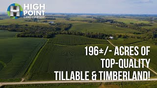 196 Acre Goodhue County Farm for Sale  Desirable Tillable amp Timberland  Minnesota [upl. by Ahsii]