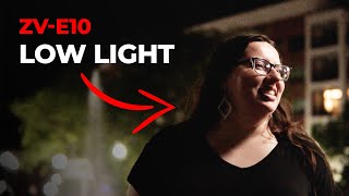 Make Sony ZVe10 LOW LIGHT Footage Look CINEMATIC [upl. by Delilah]