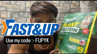 Plant Protein Review  FastampUp 100 Plant Based Protein Powder for Vegans YASHVEINS [upl. by Tabshey]