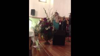 First Lady Donishisa Ballard singing before the sermon [upl. by Cassy271]