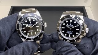 Is Tudor the ‘poor’ man’s Rolex Black Bay 41 Monochrome vs Submariner 114060 [upl. by Zeidman760]