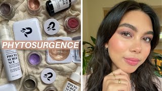 FULL FACE OF PHYTOSURGENCE  BRAND REVIEW  Swatches of all the blushes and eye shadows too [upl. by Adhamh]