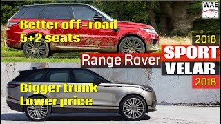 2018 Range Rover Sport vs 2018 Range Rover Velar  offroad or onroad [upl. by Aneleairam890]