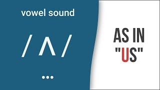 Vowel Sound  ʌ  as in quotusquot American English Pronunciation [upl. by Finnegan231]