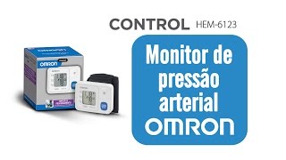 HEM 6123  Monitor de Pressão Arterial de Pulso Automático OMRON [upl. by Heidi295]