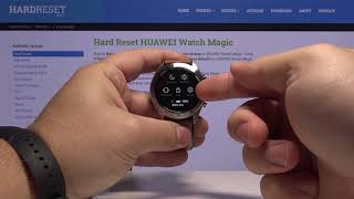 Hard Reset HUAWEI HONOR Watch Magic  Remove All Stored Data [upl. by Freyah506]