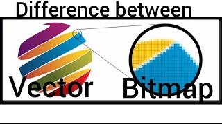 Difference between Bitmap and Vector image  Hindi multimedia [upl. by Rumery640]