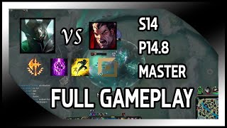 Mordekaiser vs Darius OCE Master Season 14 Patch 148 [upl. by Nosirrah]