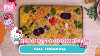 Fall Focaccia  Hello Kitty Cooking Fun [upl. by Renner]