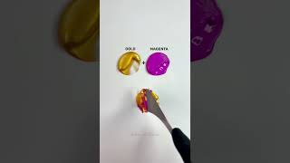 Gold  Magenta Color Mixing colormixing colortheory [upl. by Aman]