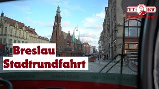 Komplette Stadtrundfahrt mit Guide Schönste Stadt in Europa Breslau in Polen Wroclaw erleben [upl. by Nairadas]