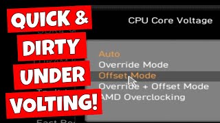 Quick amp Dirty MSI Motherboard Ryzen CPU Undervolting Is It Worth It [upl. by Yelrehs]