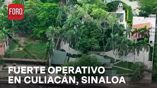 Autoridades despliegan fuerte operativo en Culiacán Sinaloa Las Noticias [upl. by Nalced]