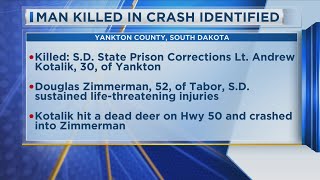 Man Killed in Yankton County Crash Identified [upl. by Lirbij]