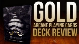 Deck Review  Gold Arcane Playing Cards RARE Playing Cards [upl. by Otrebire]