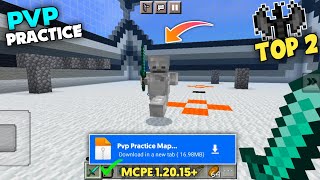 😍Top 2 Best PvP Practice Map for MCPE 120 PvP bot  Best PvP Map for Mcpe 120 [upl. by Lenehc]