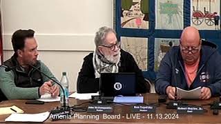 Amenia Planning Board  LIVE  11132024 [upl. by Kaiulani]