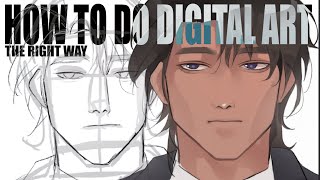 HOW TO DO DIGITAL ART  THE BEST WAY [upl. by Kappel35]