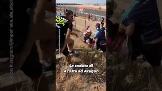 Pedro Acosta Crash Rider OK 😅  aragongp motogp pedroacosta [upl. by Nawuq]