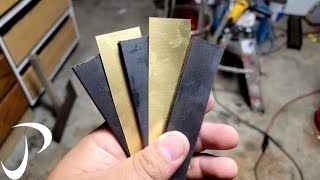 Forging Brass Damascus [upl. by Antons]