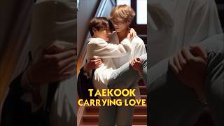 Taekook Carrying Love taekook taekookshorts taekooklovestoryshorts [upl. by Delwin]