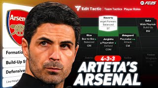 MASTERING MIKEL ARTETAS ARSENAL 433 TACTICS IN FC 25 [upl. by Kippie]