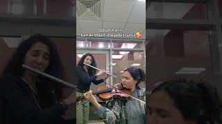 dilanviolin berflute  Sarı gelin keman flüt versiyon 🎻🪈🎶 [upl. by Acire]