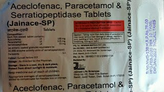 Aceclofenac Paracetamol amp Serratiopeptidase tablets review in hindi [upl. by Ornstead243]