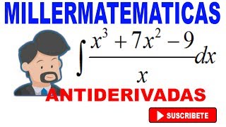 antiderivadas ejemplo 1 Millermatematicas [upl. by Ydne]