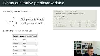 Qualitative Predictors [upl. by Ailehs]