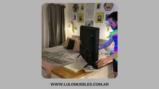 Excelente Base para TV giratoria 360°  Optimiza espacios  Lulo Muebles [upl. by Einnaf95]