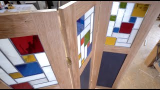 DÉCO INTÉRIEURE  UN PARAVENT À VITRAIL MONDRIAN [upl. by Suedaht]