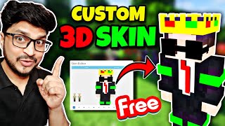 How To Make Custom 3D Minecraft Skin For Java amp PE  How to make Skin like Senpaispider [upl. by Ayin57]