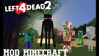 COMO DESCARGAR MOD DE MINECRAFT  LEFT 4 DEAD 2 no está actualizado  Ultratumba Mega [upl. by Ilarin970]