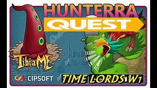 Live TibiaME  Quests Hunterra  Guild Time Lords Rank 48 w1 [upl. by Oinotnaocram]