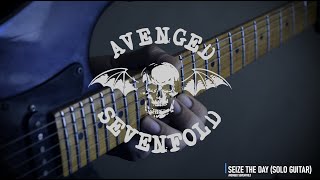 Seize The day  Avenged Sevenfold Guitar Cover Solo  Backing Track [upl. by Anileuqcaj]