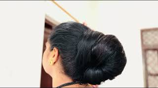 long hair bun making by Indian long hair women amp play🙂MRDLonghairUttarakhand [upl. by Burk]