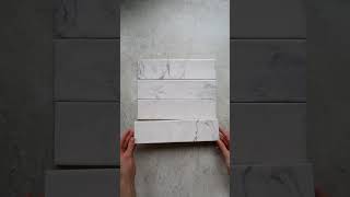 Carrara Marble Effect Gloss Metro Tiles  Quorn Stone [upl. by Yblok382]