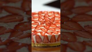 Fraisier Cake shorts video cake skills strawberry youtubeshorts [upl. by Eaneg]