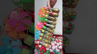 Unboxing Delicious Rainbow Lollipop candy satisfying jelly yummy funny candying rainbowcandy [upl. by Arakat]