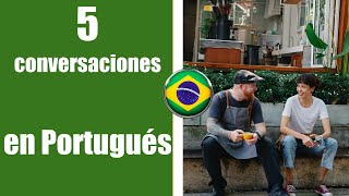 5 CONVERSACIONES Aprende Portugués con Conversaciones métodoLINGUAE [upl. by Giovanna974]