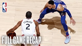 76ERS vs RAPTORS  Sixers Hold Off Comeback  Game 2 [upl. by Thorndike]