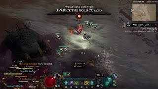 World Boss Avarice Loot in Diablo 4 [upl. by Roderic]