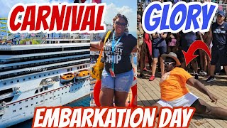 Embarkation on Carnival Glory Epic Sail Away [upl. by Talya]