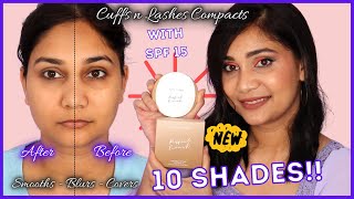 New CUFFS n LASHES Perfect Finish Compacts  All 10 Shades  Swatches amp Review  Best Compact Powder [upl. by Reneta]