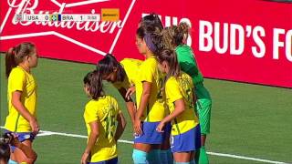 2017 Tournament of Nations USWNT vs Brazil [upl. by Ahseiyk]