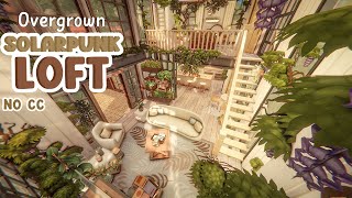 Solarpunk Loft 🌿 The Sims 4 Speed Build [upl. by Allertse785]