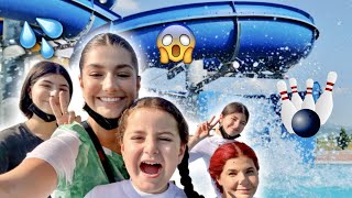 رحلة مع العائلة🔥THE MOST INSANE FAMILY TRIP pool bowling nail polish launching event [upl. by Niac]